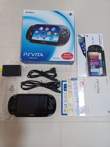 美品 動作確認済み SONY PSVITA PCH-1100 ソニー プレイステーション ブラック 早い者勝ち メモリースティック付き