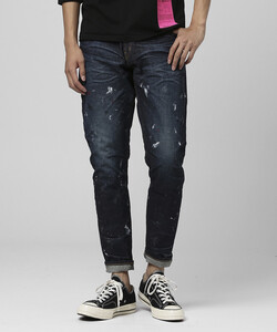 新品【w36】DENIM BY VANQUISH & FRAGMENT One year Wash Paint Tepered Denim Pants[VFP4054]藤原ヒロシ