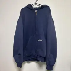 90s Carhartt ジップパーカー フルジップ カーハート ネイビー