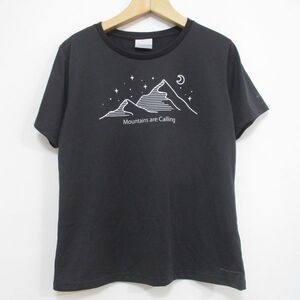 【コロンビア】速乾系！◆オムニウィック Tシャツ/黒◆レディース/L