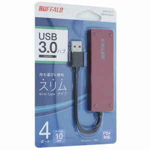 【ゆうパケット対応】BUFFALO バッファロー USB3.0ハブ 4ポート BSH4U120U3RD レッド [管理:1000022117]