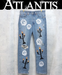 Denim Tears 銀座店 デニムティアーズ ヴァージルアブロー キャンドル デニム パンツ メンズ size:31 ブルー 96725