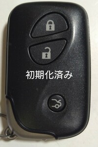 初期化済トヨタ レクサス純正スマートキー3ボタン基盤番号271451−7490 001YUA 1114 14AFN-01新品電池サービス①