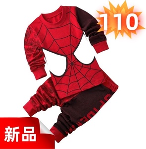 スパイダーマン 長袖パジャマ 上下セット キッズ ルームウェア 110cm