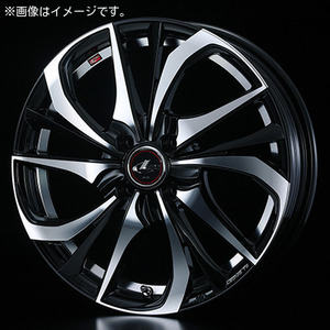 個人宅発送可能 ウエッズ Weds 17×6.5J +42 4穴 PCD100 PBMC ホイール 1本 LEONIS TE レオニス・ティーイー (38753)