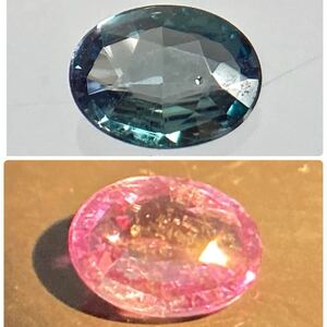 1円〜!!カラーチェンジ!!〔天然アレキサンドライト0.132ct〕d 約3.79×2.86mm ルース 裸石 宝石 alexandrite jewelry BJ7/BJ7 テEA0 w4す53