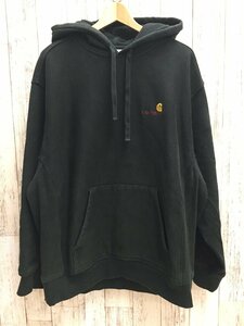 129AH carhartt HOODED AMERICAN SCRIPT SWEAT カーハート パーカー フーディ【中古】