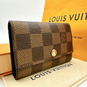 3748【極美品】LOUIS VUITTON ルイヴィトン ダミエ ミュルティクレ6 6連キーケース 鍵入れ N62630/CT3170