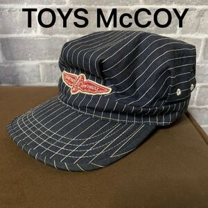 レア11aw TOYS McCOY トイズマッコイ BECK メカニックキャップ ウォバッシュストライプ ワークキャップ 帽子