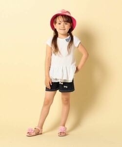 新品 \3,877 組曲 anyFAM 140cm ショートパンツ ホットパンツ 半ズボン 子供用 女の子 紺色 ネイビー エニファム