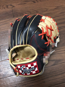 【型付け済み】SLUGGER 久保田スラッガー　軟式オーダー　内野用グローブ　磯貝流型付け　美品　