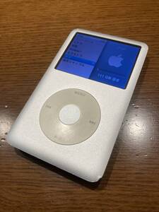 ipod classic 120GB モデルMB562J シルバー　透明ハードカバー・専用コード付属　１円～売り切り