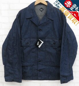 8T2347/未使用品 CORONA CS022 NAVY UTILITY JAC SHIRT コロナ デニム ネイビーユーティリティジャケットシャツ