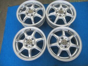 ZEPHYR 14インチ アルミホイール 14X4.5J +43 PCD100 4H 4穴 中古