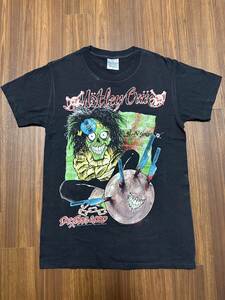 【ヴィンテージ】Ｔシャツ 89-90 MOTLEY CRUE モトリークルー オーストラリア公演 黒 サイズM DR.FEELGOOD BROCKUM ※ロック・バンド