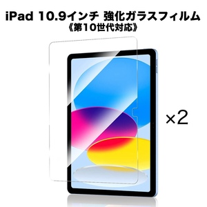 【2枚セット】iPad 10.9インチ 強化ガラスフィルム シート 画面保護