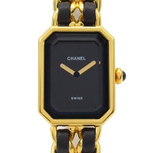 シャネル プルミエールL ブランドオフ CHANEL GP（ゴールドメッキ） 腕時計 GP/革 中古 レディース