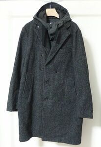 Engineered Garments エンジニアードガーメンツ Chester Coat 24oz Wool HB フード付き チェスター コート M