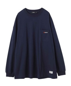 「SILAS」 長袖Tシャツ MEDIUM ネイビー メンズ