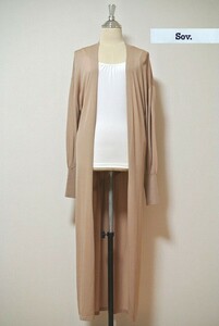 【SALE】◎Sov.【ソブ】トッパ―ロングカーディガン♪定価26,000円前 DOUBLE STANDARD CLOTHING(ダブルスタンダードクロージング)