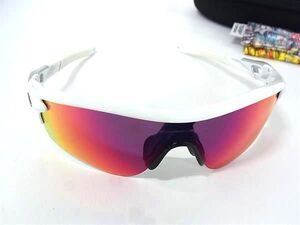 1円 ■美品■ OAKLEY オークリー RADARLOCK サングラス 眼鏡 メガネ メンズ レディース ホワイト系×レンズ クリアパープル系 BI9547