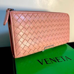 ・1円〜 ボッテガヴェネタ 二つ折り 長財布 鑑定済み BOTTEGA VENETA 布袋付き