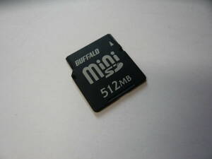 送料無料！動作保証！BUFFALO miniSDカード 512MB