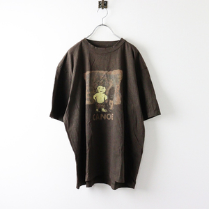 美品 24SS 45R 45rpm フォーティファイブアール コノッキプリントの90845星セピアTシャツ 4/カーキ 葉山限定 ジンバブエ【2400014187793】