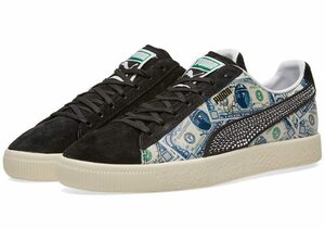 新品 国内品 PUMA CLYDE MITA SNEAKERS プーマ クライド ミタ スニーカーズ 別注 ドル札 ラインストーン 364303-02 US9/27cm