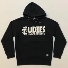 RUDIES UNDERGROUND 両面プリント プルオーバーパーカー 黒 S