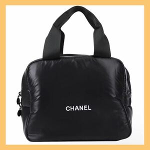 33 CHANEL ミニボストン　ブラック 化粧ポーチ　ノベルティ