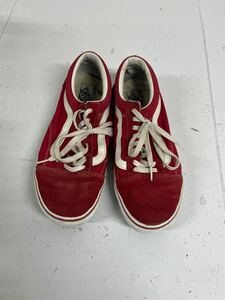 送料込み☆ VANS バンズ スニーカー　赤　サイズ28㎝　#61019mi764