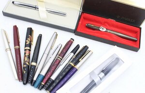 【ト静】 ★ 万年筆 まとめ PARKER PILOT MONT BLANC 14K 585 18K 750 他 中古現状品 詳細画像参照 GA000GCG0D