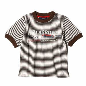 フェラーリ キッズ ストライプ Tシャツ オフホワイト 2Y