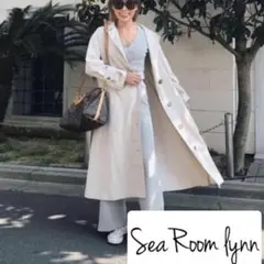 Searoomlynn シールームリン　リネン　ルーズ　コート　ロング　麻混