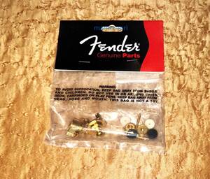 新品Fender純正Set of two Schaller Strap Locks2個 Goldフェンダー シャーラー 製 ストラップ ロック ピンMade In GERMANYドイツ製 刻印有