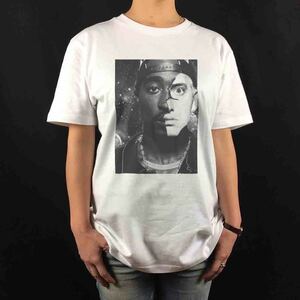 新品 2pac エミネム EMINEM ヒップホップ ラッパー ハーフコントラスト Tシャツ S M L XL ビッグ オーバーサイズ XXL~5XL ロンT パーカー