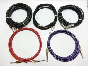 ケーブル5本 OYAIDE G-spot cable / ProLink Monster Bass Cable / PATENT PENDING LOW NOISE WIRE / LiveLine OFCほか／YL241217002