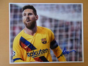 リオネル・メッシ　Lionel Messi　直筆サイン入り写真　証明書付　FCバルセロナ　パリ・サンジェルマンFC　アルゼンチン代表