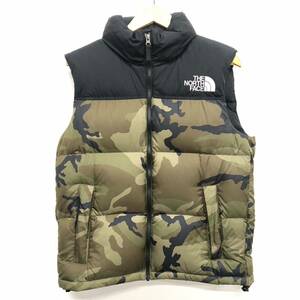 【THE NORTH FACE】ザノースフェイス★ダウンベスト ノベルティーヌプシベスト Novelty Nuptse Vest カモフラ 迷彩 サイズL ND91844 02