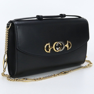 中古良品GUCCI ズゥミ 2WAYハンドバッグ 572375 05J0X 1000 ブラック ランク：A us-2