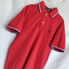 FRED PERRY フレッドペリー ワンポイント 半袖 ポロシャツ 赤