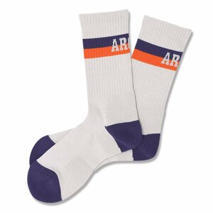 1612620-Arch/Arch bi-color crew mid. Socks バスケット ソックス 靴下/M