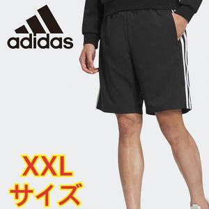 アディダス スリーストライプス レギュラーフィット ライトウーブンショーツ サイズ2XL