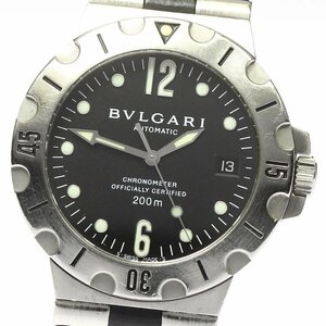 ベルト訳あり ブルガリ BVLGARI SD38S ディアゴノ スクーバ デイト 自動巻き メンズ _764087