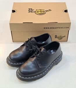 7096　Dr.Martens　ドクターマーチン　1461 ホワイトステッチ 3ホールシューズ　APAC限定　ブラック　UK3(22.0cm)　箱付き