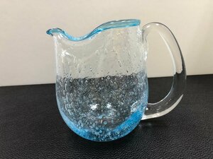 ♪ピッチャー　水差し　水色　中古