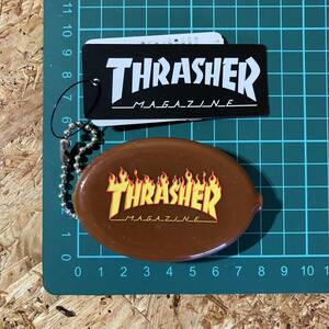 THRASHER スラッシャー ラバー コインケース 小銭入れ ブラウン