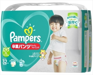 まとめ得 パンパース 卒業パンツ ビッグサイズ 32枚 Ｐ＆Ｇ オムツ x [3個] /h