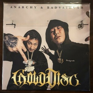 新品未開封 ANARCHY & BADSAIKUSH 「GOLD DISC」 LP レコード アナログ盤 マンハッタンレコード 限定 舐達麻 アナーキー バダサイ